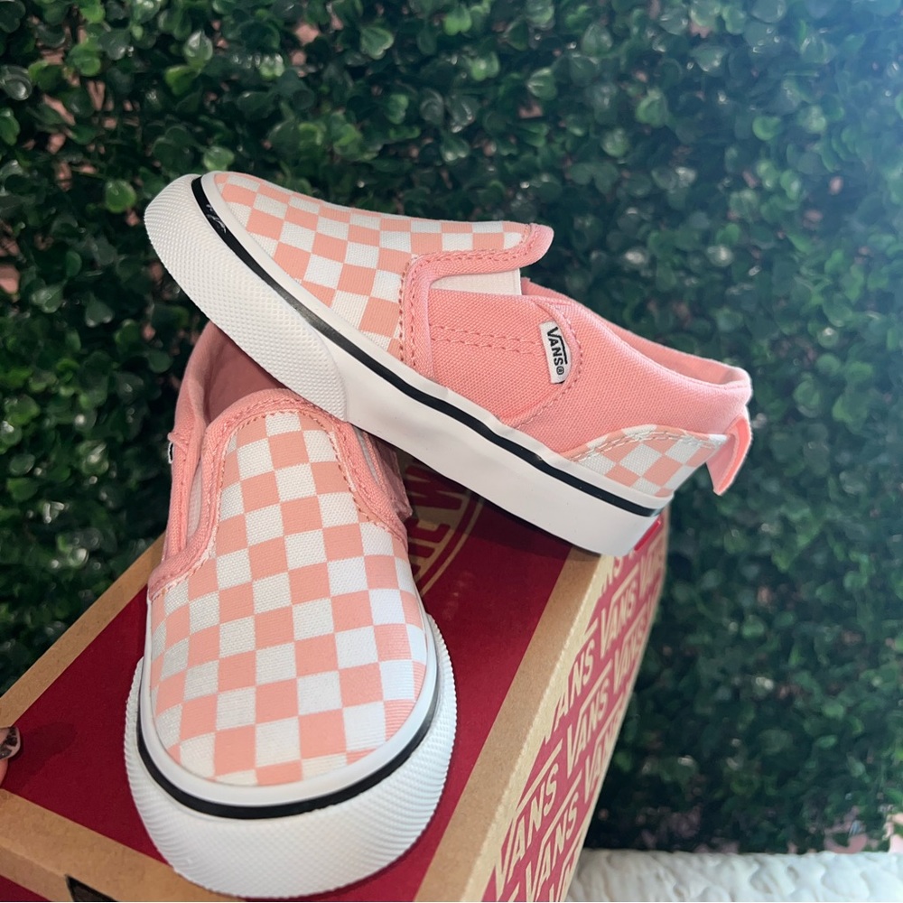 🌟New Toddler Girls Slip-Ons Checkerboard Vans🌟